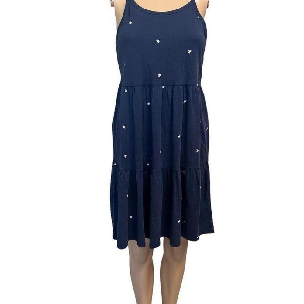 Melrose & Market blue white polka dot dress size 14-16 - Picture 3 of 7